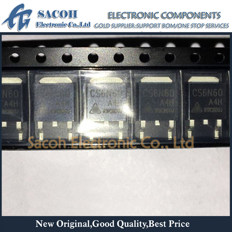 10 قطعة CS6N60A4H أو CS6N60 أو CS4N60A4HD أو CS4N60 إلى 252 6A 600V الطاقة MOSFET الترانزستور