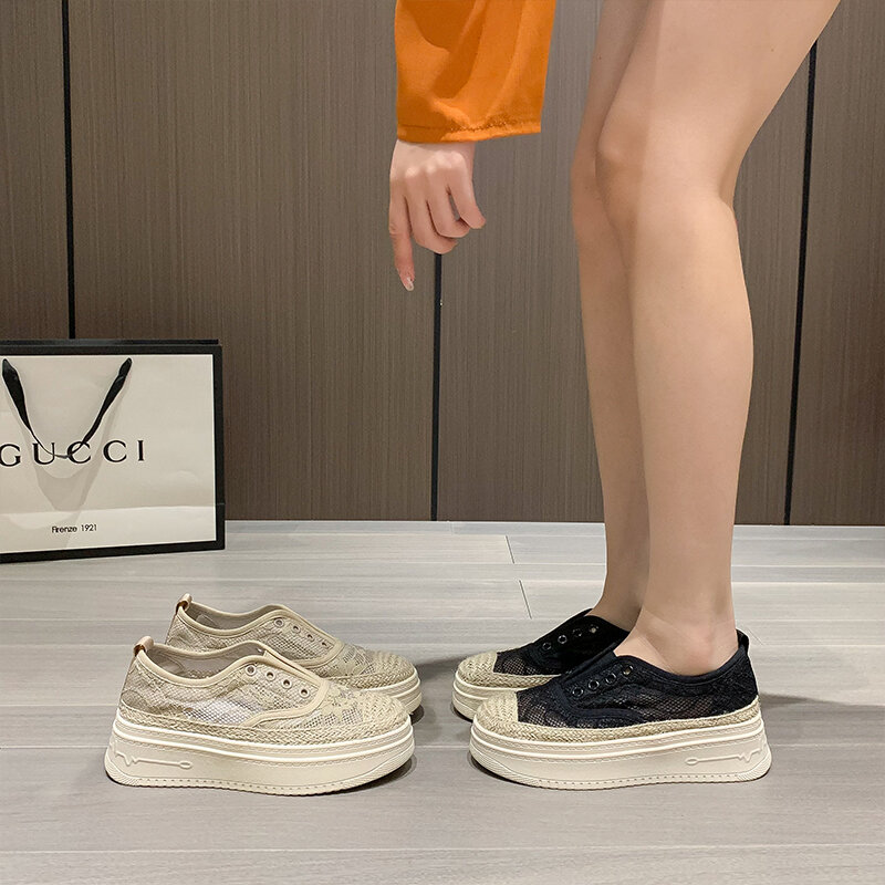 صياد أحذية النساء منصة 2021 الصيف تنفس كل مباراة حذاء نسائي بدون كعب الدانتيل اليابانية طالب أحذية رسمية الفتيات