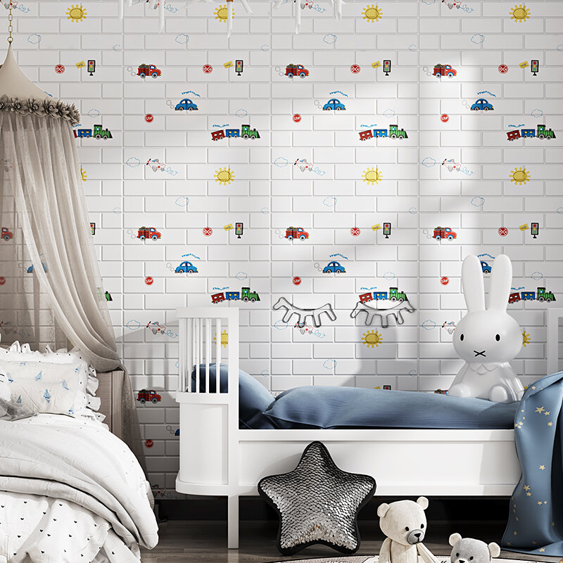 ذاتية اللصق ثلاثية الأبعاد الجدار ملصق لغرفة النوم ، غرفة الأطفال ، DIY بها بنفسك المضادة للتصادم رغوة الطوب نمط ديكور الجدار ملصق