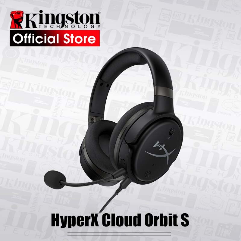 Kingston HyperX سحابة المدار S سماعة الألعاب ثلاثية الأبعاد تكنولوجيا الصوت E-سماعة رياضية مع دقة فائقة توطين الصوت للكمبيوتر #1