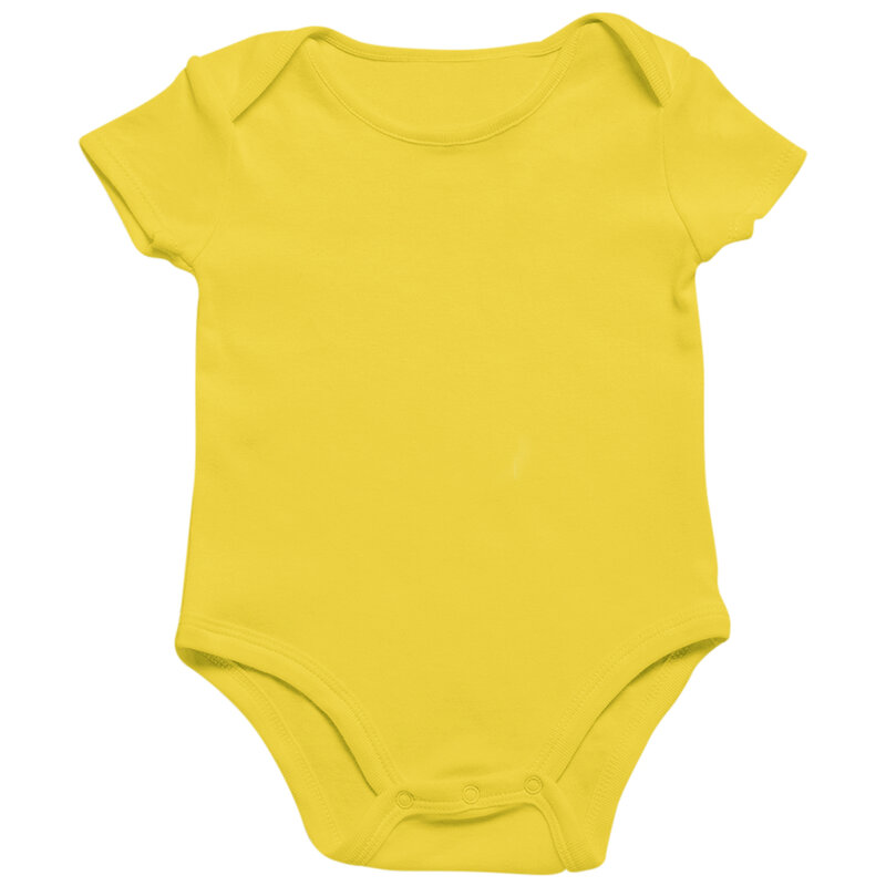 بدلة قصيرة الأكمام لحديثي الولادة مطبوع عليها شعارك بنفسك ، جمبسوت غير رسمي سهل التهوية هاراجوكو ، رومبير للأطفال بنص مخصص بسيط