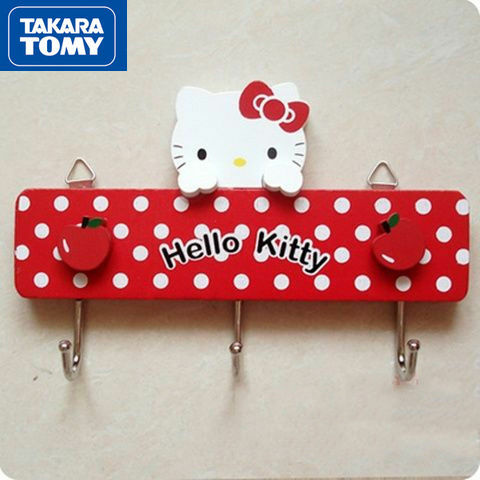 TAKARA TOMY bathroom creative hook strong viscose cute cartoon Hello Kitty wall-mounted seamless without holes