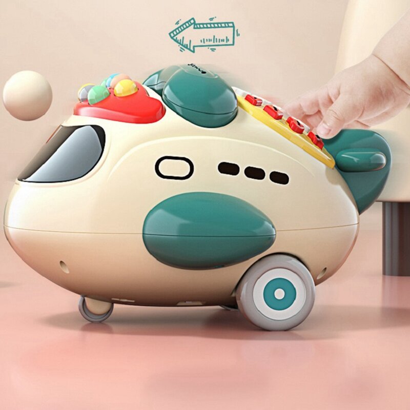 طائرة لعبة الهاتف شكل تطوير الذكاء صديقة للبيئة الكرتون طائرة الموسيقى لعبة الهاتف لعبة للأطفال الرضع