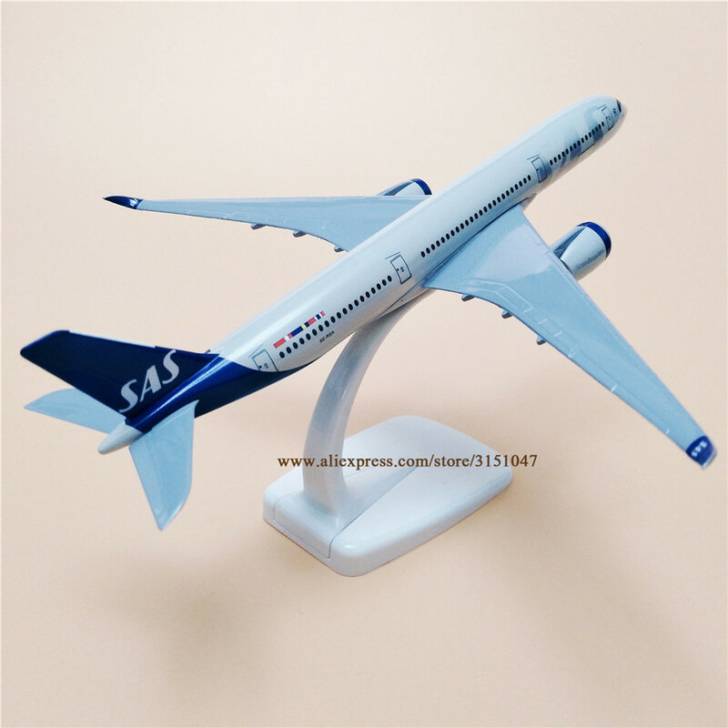 سبيكة معدنية الهواء الاسكندنافية SAS الخطوط الجوية ايرباص 350 A350 الخطوط الجوية نموذج طائرة نموذج طائرة دييكاست الطائرات الهدايا 20 سنتيمتر