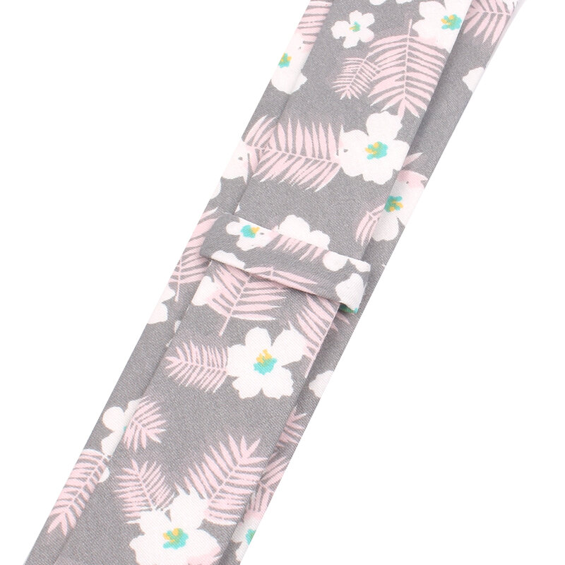 ربطة عنق قطنية نحيفة مع طباعة الأزهار للرجال والنساء ، ربطة عنق للعريس ، لحفلات الزفاف