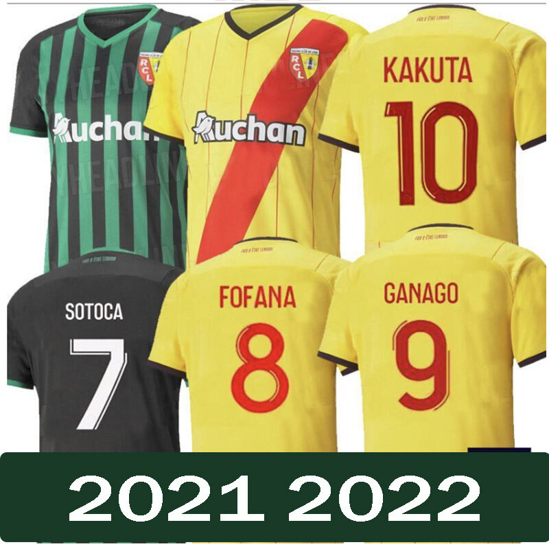 2021 RC عدسة بعيدا قمصان كرة قدم درجيت فورتس Cahuzac بيريز 2021 2022 RC عدسة مايوه دي قدم Camisa دي futebol الرجال لكرة القدم
