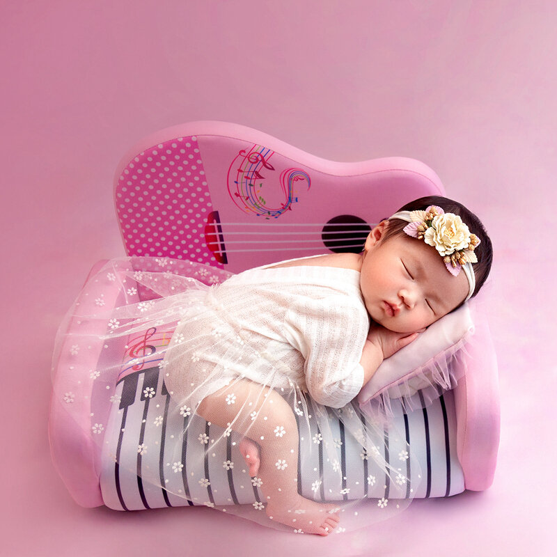الوليد التصوير الدعائم استوديو صور البيانو أريكة الوردي لطيف النمذجة الدعائم