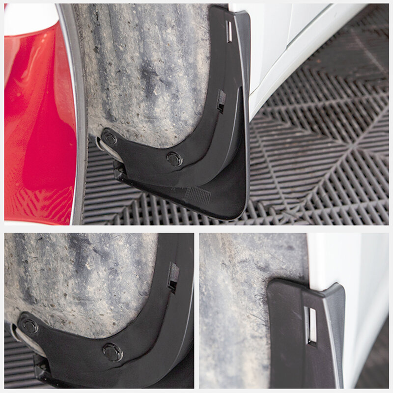مجموعة واقيات الطين من تسلا موديل 3 مجموعة من أربعة واقيات الطين للسيارة ABS ملحقات واقيات الطين
