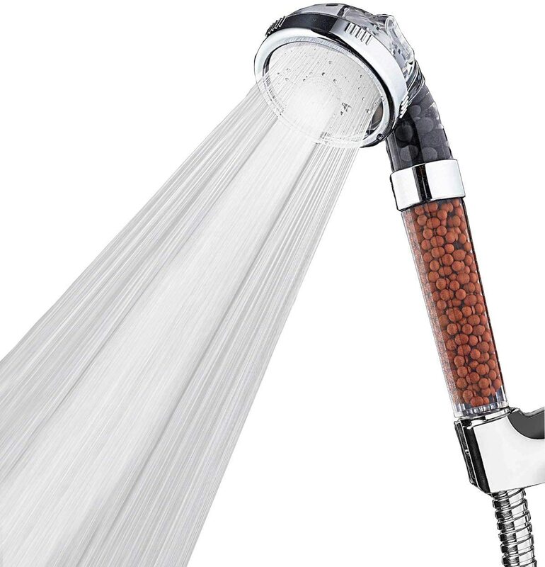 NEW NEW Bath Shower Head 3 Modes Adjustable Showerhead Jetting Shower Head High Pressure Saving Water Bathroom Filter Shower SPA