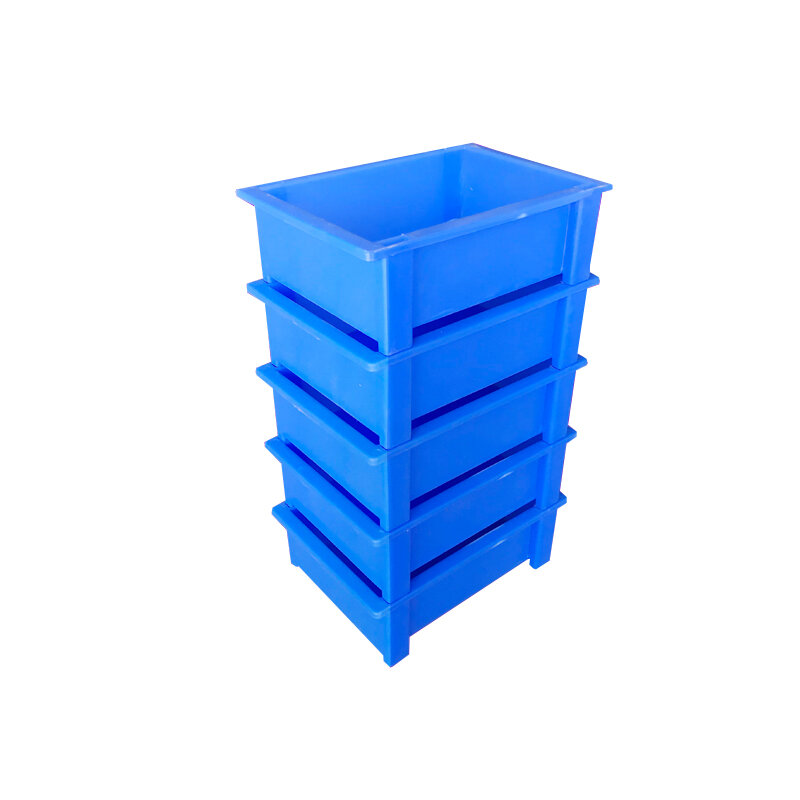 صندوق تخزين العدة البلاستيكية مع قدم صندوق مسطح أجزاء صندوق رقم 05 الأزرق تكويم مزيج أجزاء صندوق