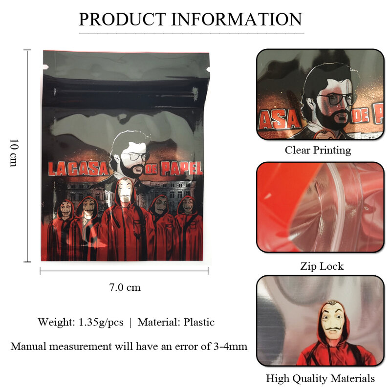 2021 أعلى جودة كول الأحمر رجل حقائب بلاستيكية تخزين التبغ حقيبة مضادة للماء مع ويندوز 7*10 سم صديقة للبيئة شعار مخصص