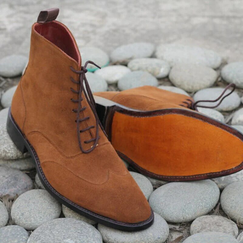 جديد الرجال الموضة الاتجاه البريطانية Gentleman فستان أحذية اليدوية البني الجلد المدبوغ الكلاسيكية غرزة خياطة الدانتيل متابعة حذاء من الجلد XM480