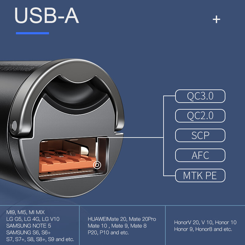 Baseus شحن سريع 4.0 3.0 USB C شاحن سيارة آيفون 12 11 X برو هواوي شاومي الهاتف المحمول USBC نوع C PD 3.0 شحن سريع