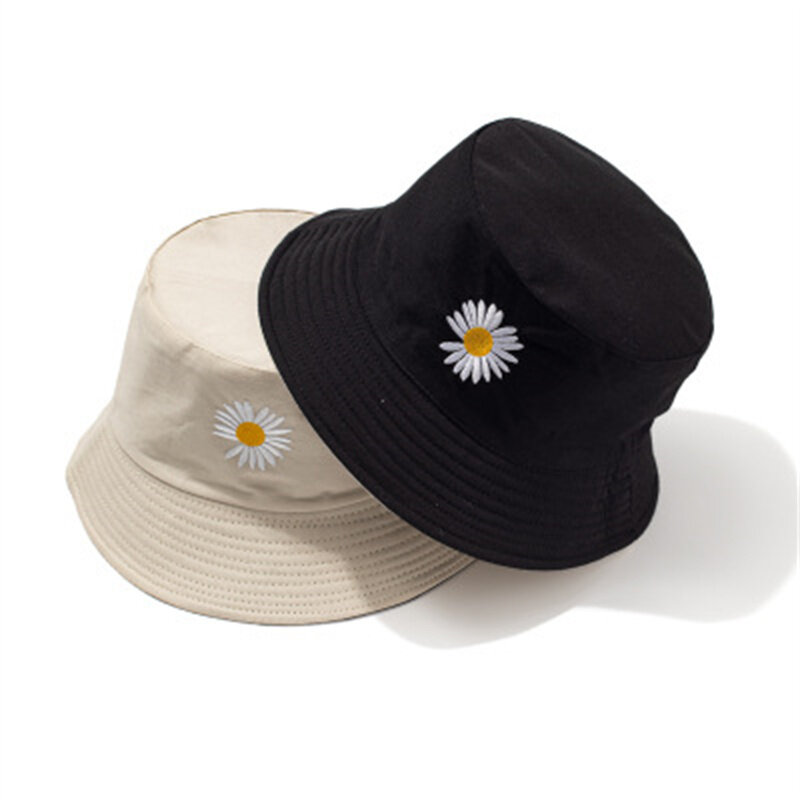 2021 الصيف نمط جديد متنوعة التطريز في الهواء الطلق صياد قبعة طوي للجنسين الصيد قبعة الشمس واقية من الشمس بنما قبعة للشاطئ