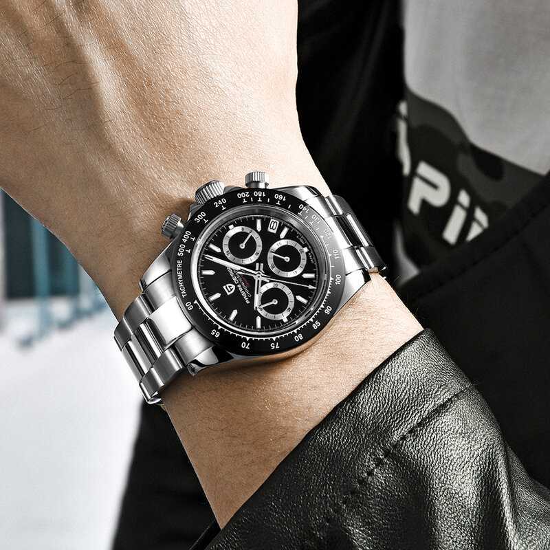 PAGANI DESIGN 2021 جديد أفضل ساعة ماركة الرجال كوارتز ساعة اليد ساعات رجالية الفولاذ المقاوم للصدأ مقاوم للماء كرونوغراف Reloj Hombre