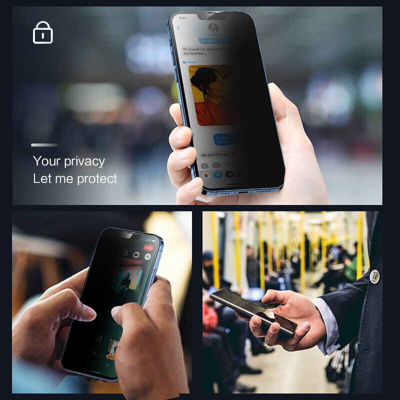 الخصوصية حماة الشاشة آيفون 13 برو ماكس واقية الزجاج المقسى آيفون 12 11 برو ماكس XS XR 7 8 Plus 12 13 mini