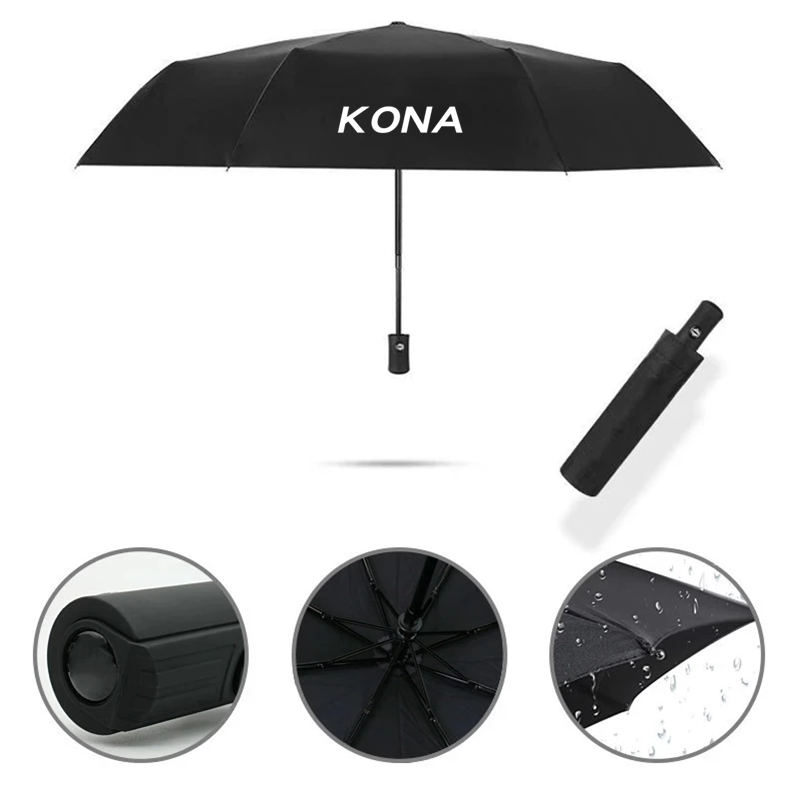 لشركة هيونداي كونا سيارة التصميم التلقائي بالكامل مظلة قابلة للطي مظلة بطبقة مزدوجة يندبروف التلقائي ظلة