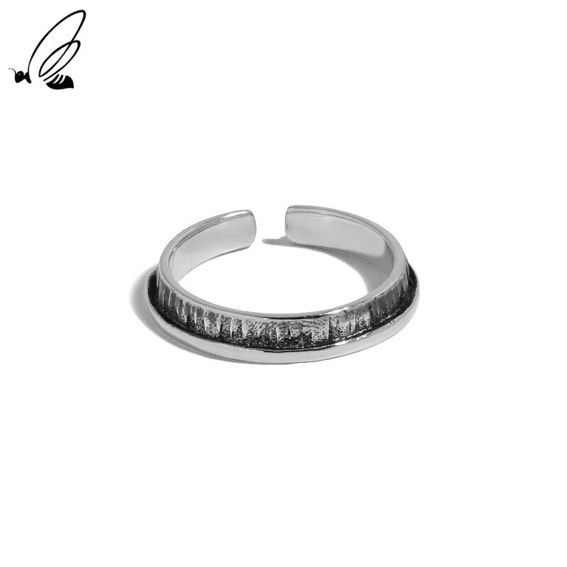 S'STEEL فضة 925 تصميم الحد الأدنى افتتاح خاتم المرأة العصرية المشاركة 2021 الاتجاه غرامة ريترو اكسسوارات مجوهرات