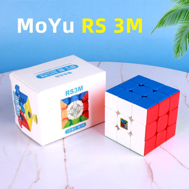 Moyu rs3m 2020 المغناطيسي 3x3 ماجيك كيوب rs3m 2020 cubing الفصول الدراسية مغناطيس كيوب 3x3x3 لغز سرعة مكعب لعب للأطفال
