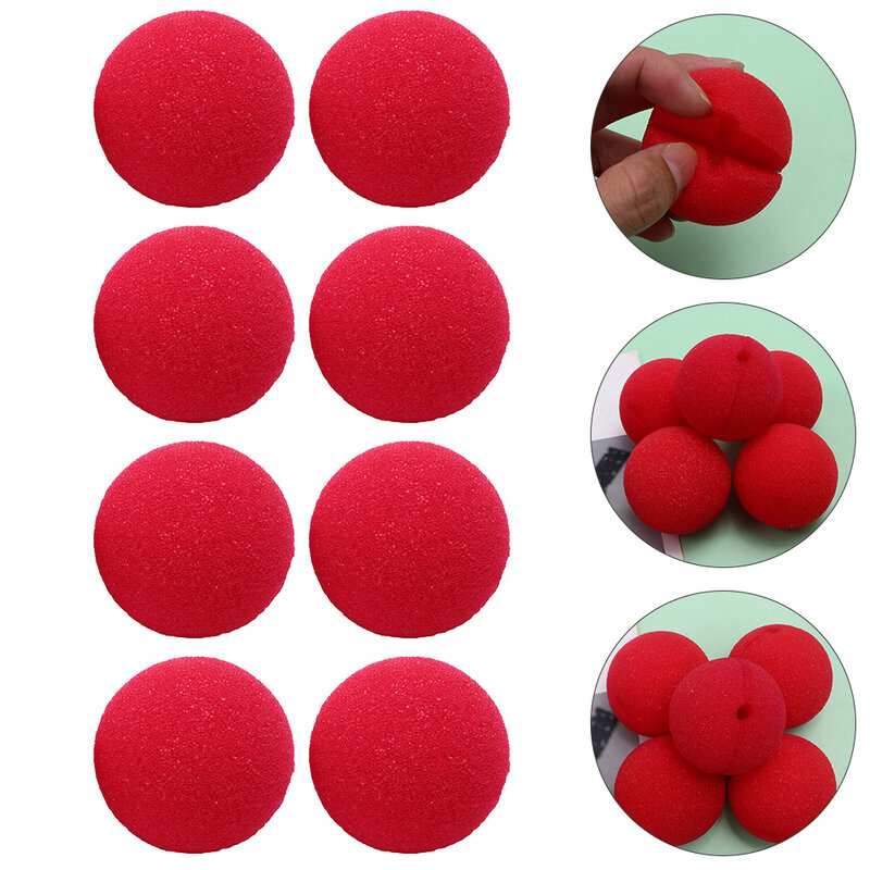 50 قطعة مهرج الإسفنج الأنف مهرج الأحمر الأنف الكرة ل حفلة تنكرية تأثيري