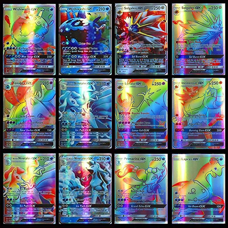 100-200 قطعة مجموعة من البطاقات 95 GX الأكثر مبيعا الأطفال معركة النسخة الإنجليزية لعبة العلامة فريق مشرقة Vmax تومي الطاقة ميجا بطاقة