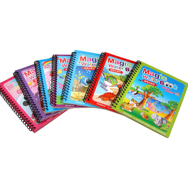 8 أنواع ألعاب مونتيسوري قابلة لإعادة الاستخدام تلوين كتاب ماجيك المياه دفتر رسم الحسية التعليم المبكر لعب هدايا أعياد ميلاد للأطفال