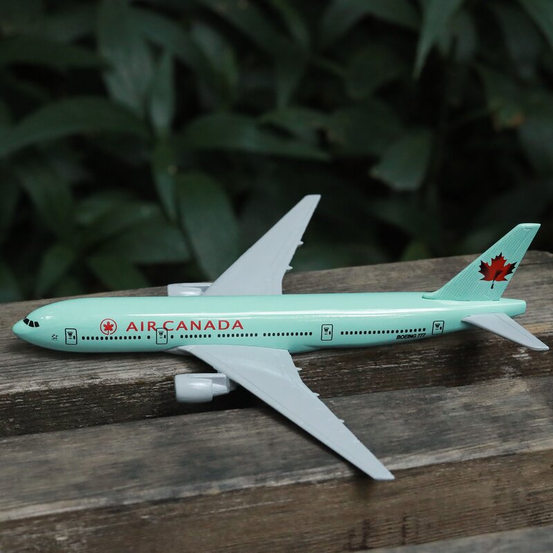 طائرة دييكاست إير كندا للأطفال ، طائرة مقاس 6 بوصات ، طائرة معدنية ، ديكور منزلي ومكتب ، دراجة نارية صغيرة ، 777