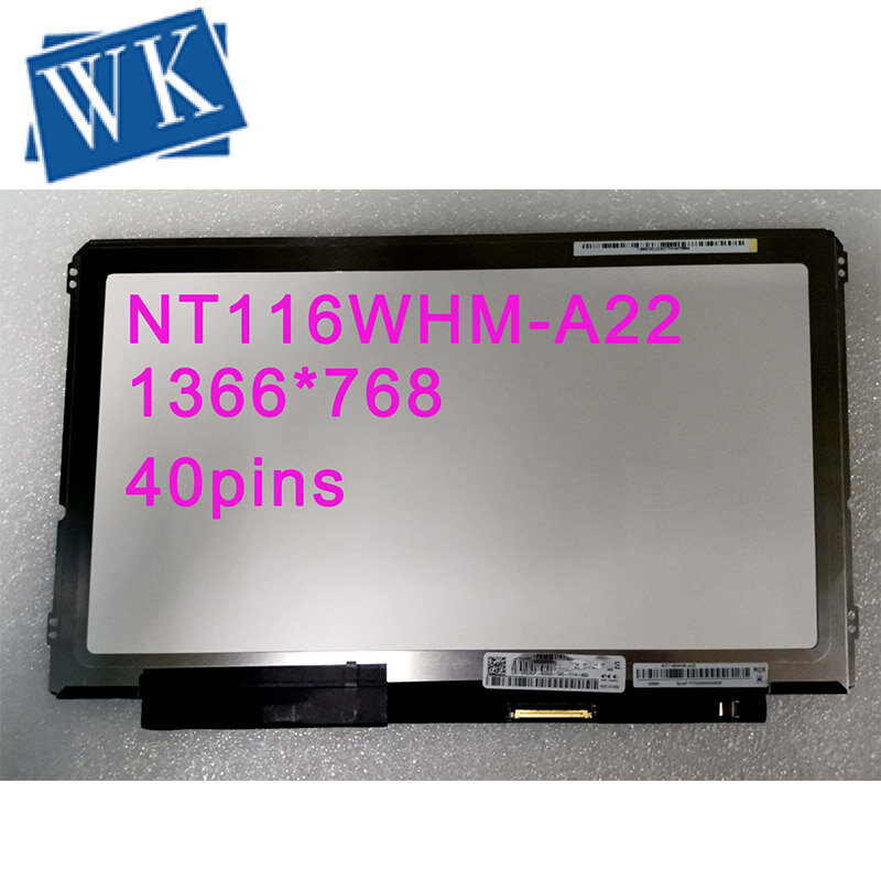 NT116WHM-A22 LCD تعمل باللمس محول الأرقام الجمعية LED NT116WHM-A22 DP/N 0HGNGP عرض استبدال 11.6 "مصفوفة.