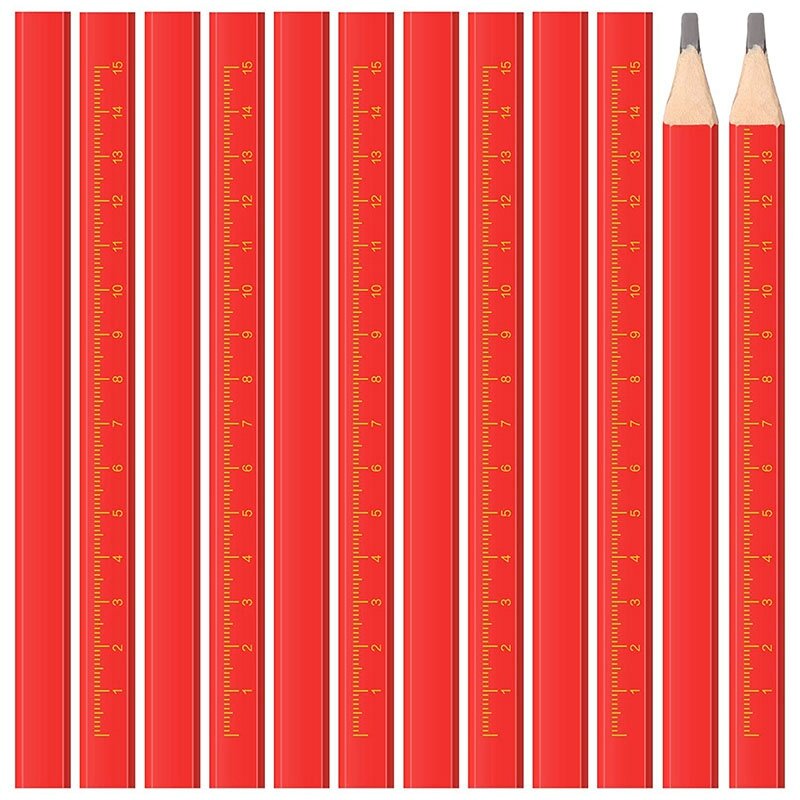100 قطعة أقلام نجار ، أقلام نجار مثمنة أقلام بناء لعلامات النجارة وعلامات الخرسانة