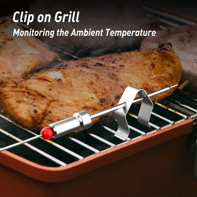 AidMax Pro02 الرقمية سماعة لاسلكية تعمل بالبلوتوث ميزان حرارة طهي الطعام الذكية شواء للمطبخ المدخن شواء مع التطبيق المجاني