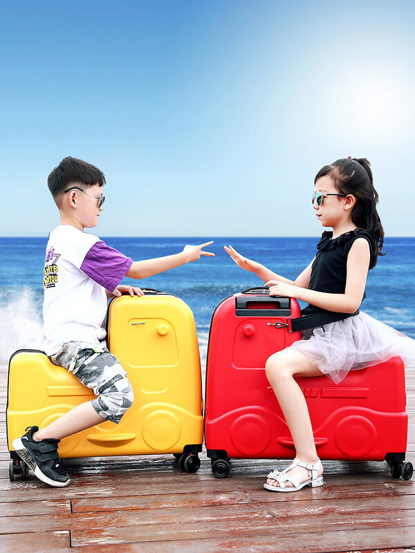 حقائب الأطفال XQ يمكن أن تركب على كابينة الفتيات ذات سعة كبيرة ، حقائب الأولاد ، حقائب الأطفال الملونة الكرتون ، الأمتعة