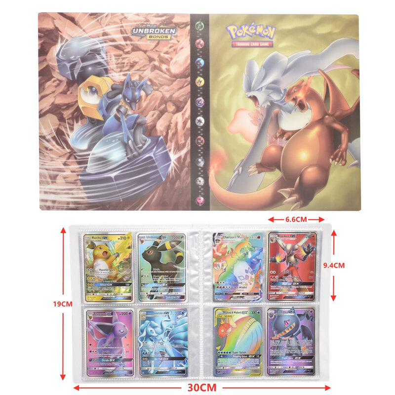 بوكيمون بطاقات كتاب البوم الكرتون الفرنسية أنيمي جديد 240 قطعة بطاقة الألعاب VMAX GX EX حامل جمع مجلد طفل كول لعبة هدية