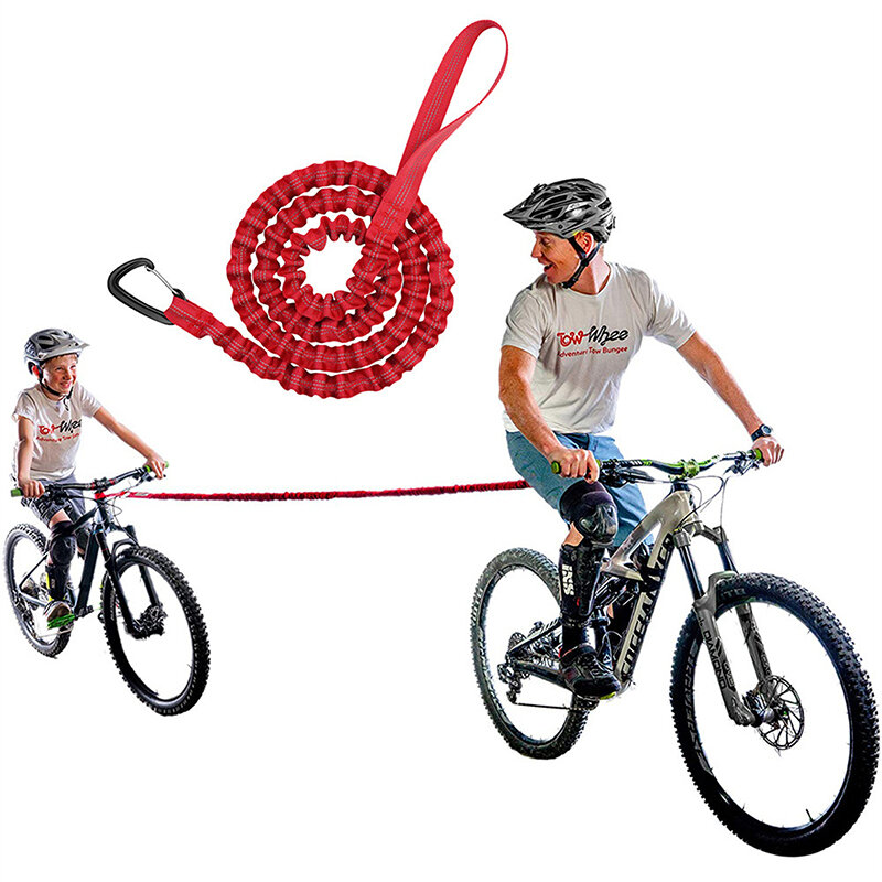 دقيق نايلون مطاطا دراجة هوائية جبلية الجر حزام حبل الوالدين والطفل رالي حبل ركوب الإمدادات
