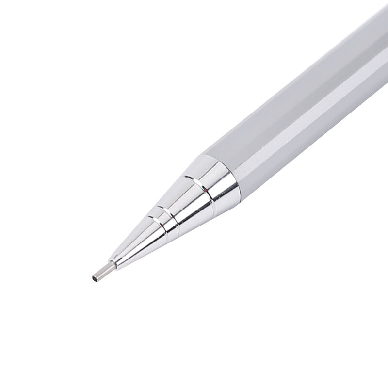 M & G-قلم رصاص ميكانيكي معدني فضي ، 0.5 مللي متر/0.7 مللي متر ، رصاص احترافي ، رسم للطلاب ، للمدرسة والمكتب