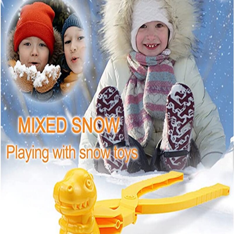 1 قطعة جميلة كرة الثلج كليب صانع كليب الأطفال في الهواء الطلق الشتاء الثلوج الرمال أدوات قولبة الإبداعية في الهواء الطلق المرح والرياضة