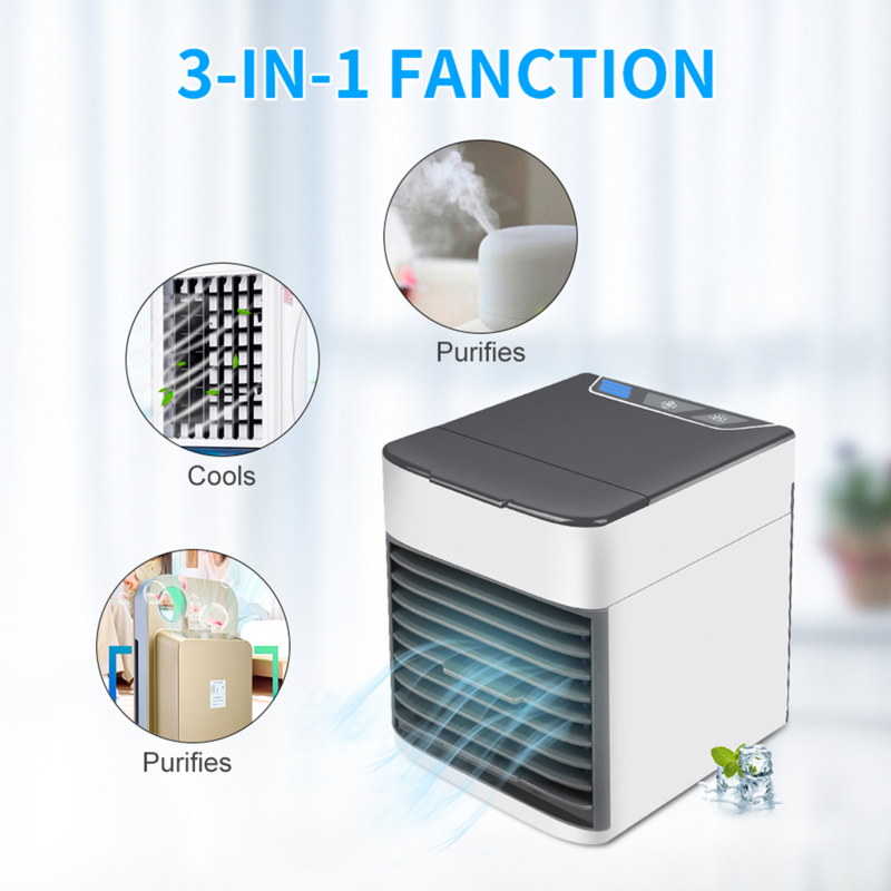 3 في 1 مبرد الهواء الهواء الفضاء الشخصي برودة طريقة سريعة وسهلة لتبريد أي مساحة مكيف الهواء مروحة تبريد الهواء غرفة مكتب