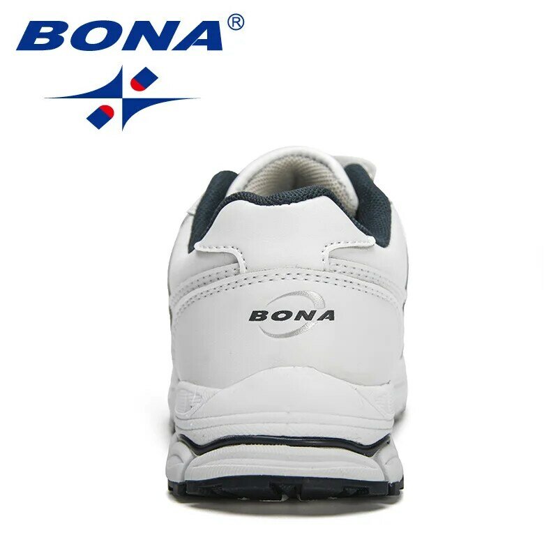 بونا 2023 المصممين الجدد أحذية الأطفال الجلدية الفتيات الرياضة الركض لينة منصة مسطحة أحذية غير رسمية الأولاد