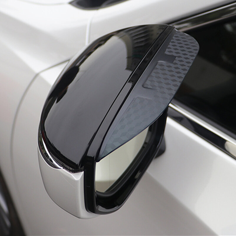 2 قطعة سيارة الخارجي مرآة غطاء للمطر مرآة الرؤية الخلفية تعديل اكسسوارات ل لكزس ES 2018 2019 2020 ES200 ES250 ES300h
