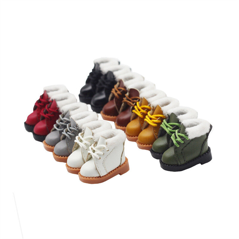 OB11 دمية أحذية 7 لون قصير أنبوب أفخم أحذية من الجلد مناسبة ل OB11 دمية مولي إكسسوارات دمي