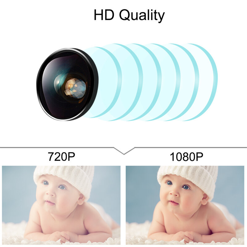 Video Baby Monitor Wifi Babyphone Camera 1080P Night Vision Cry Babies Alarm Two Way Audio Baby Sleeping Nanny Security Camera