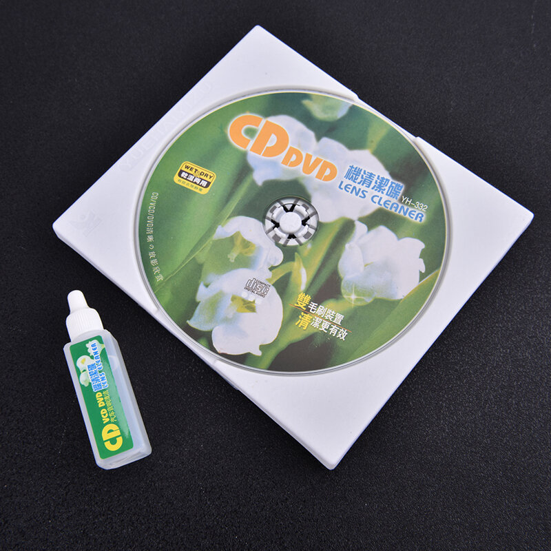 جديد CD VCD مشغل ديفيدي عدسة نظافة الغبار إزالة الأوساخ تنظيف السائل القرص استعادة عدة