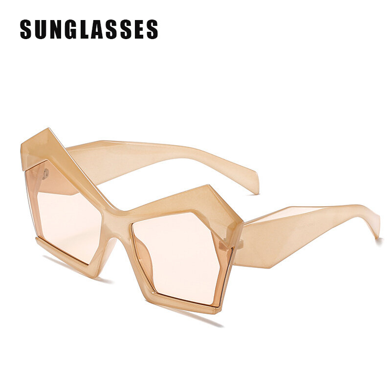 نظارة شمسية عصرية بإطار كبير على الموضة يمكن ارتداؤها على نمط الشارع نظارة شمسية للسيدات