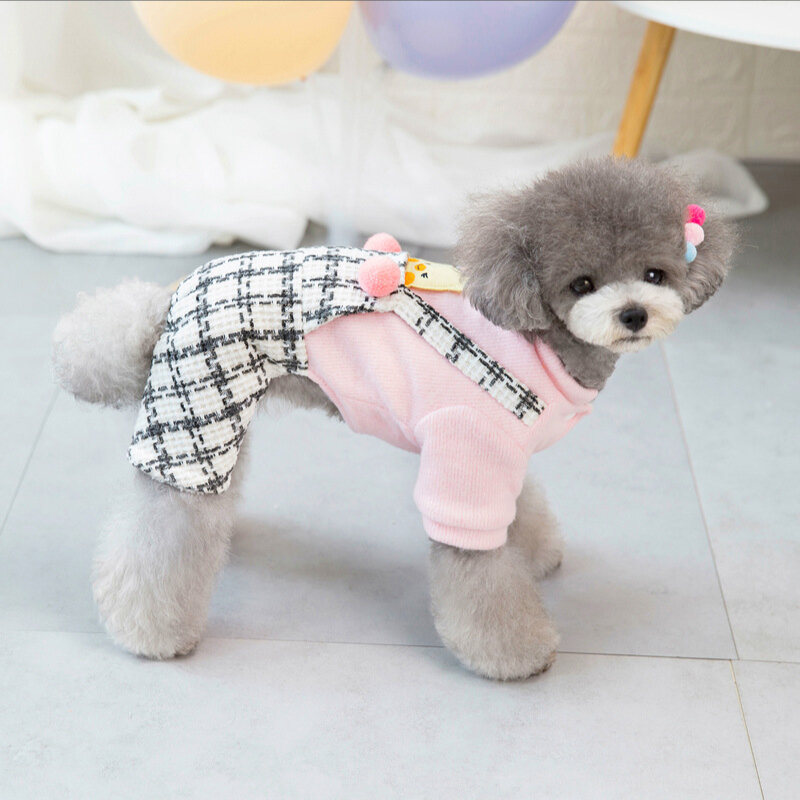 مناسبة ل ملابس كلب أليف صغيرة الخريف والشتاء الملابس أربعة أرجل دافئ الكلب سترة