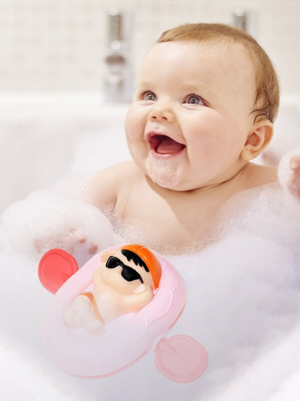 لطيف الكرتون حمام لعبة الكلاسيكية الطفل لعبة الماء السباحة الرضع الجرح متابعة العائمة سلسلة عقارب الساعة الاطفال لعبة للشاطئ