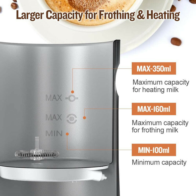 التلقائي الحليب Frother الكهربائية الباردة/الحليب الساخن باخرة كابتشينو آلة الحليب رغوة مزبد الفولاذ المقاوم للصدأ الأجهزة المنزلية