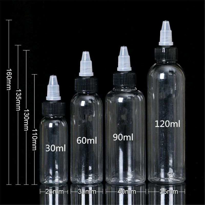 نموذج الطلاء مختلط زجاجة فارغة الطلاء زجاجات زجاجة تخزين 30 مللي 60 مللي 90 مللي R66D