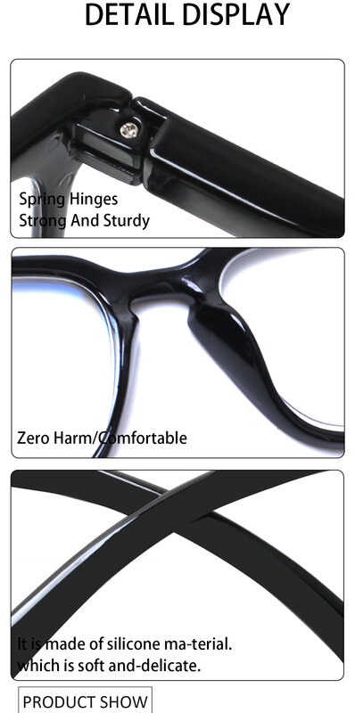 Boncamor 4 حزمة الضوء الأزرق Blacking نظارات للقراءة إطار ملون مع الربيع المفصلي قوية ودائمة مناسبة الرجال والنساء