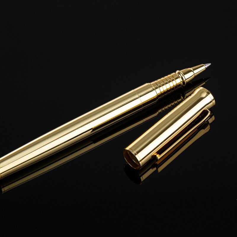 2021 جديد فاخر المعادن رولربال أقلام حبر جاف توقيع الكرة نقطة هلام القلم للأعمال التجارية