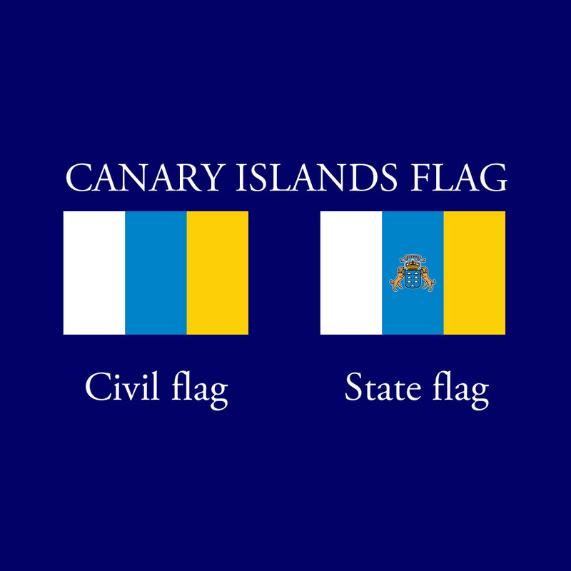 3x5 قدم جزر الكناري العلم الإسبانية منطقة الكناري للديكور المنزل معلقة راية
