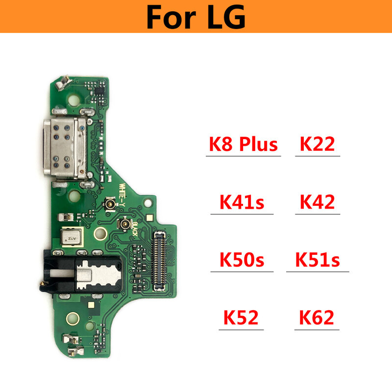 جديد USB شحن منفذ شاحن مجلس الكابلات المرنة ل LG K8 Plus K22 K41S K42 K50S K51S K52 K61 K51 قفص الاتهام موصل قابس مع هيئة التصنيع العسكري